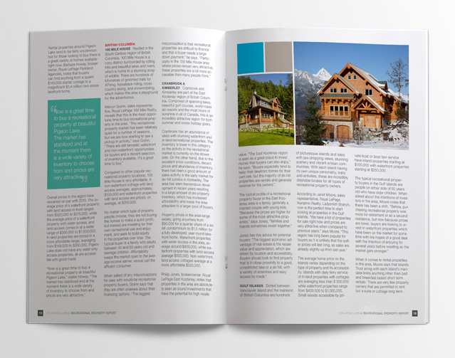 Royal Lepage spread design